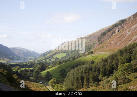 TAL Y LLYN GWYNEDD MID WALES UK Septembre regarder sur Tal y Llyn Lake dans l'ombre de Cadair Idris Banque D'Images