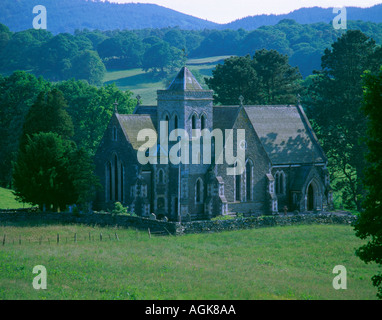 L'église Saint Pierre, loin de Sawrey, près de Hawkshead, Parc National de Lake District, Cumbria, England, UK. Banque D'Images