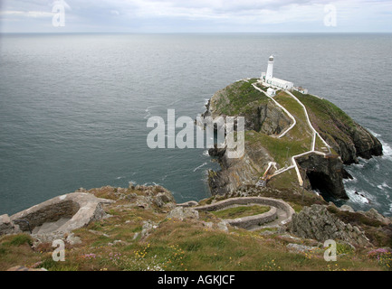 Phare de South Stack Holyhead Anglesey au nord du Pays de Galles Banque D'Images
