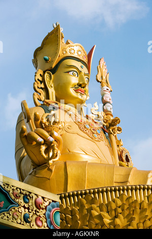 Padmasambhava Gourou Rinpoché, l'Amida Buddha park. Stupa de Swayambhu, Katmandou, Népal Banque D'Images