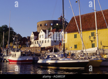 Le port de Christianso Island près de Bornholm Danemark Banque D'Images