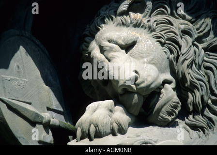 Près du Monument du Lion, Lucerne, Suisse Banque D'Images