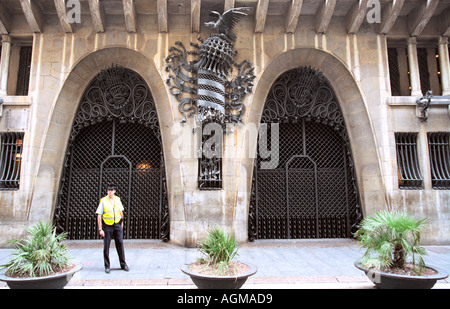 Palais Guell à Barcelone, Espagne Banque D'Images