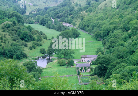 Dale Monsal vu de Peak District Monsal Head Banque D'Images