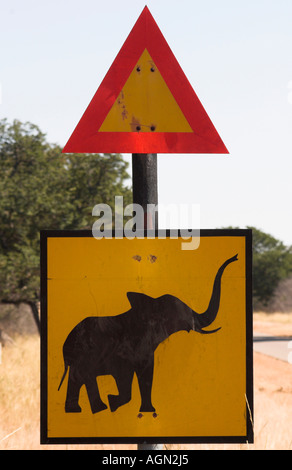 Le parc national de Hwange, Zimbabwe Banque D'Images