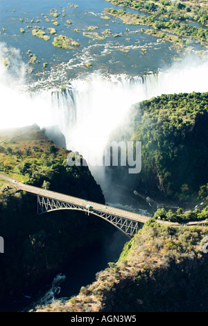 Victoria Falls au Zimbabwe. Banque D'Images