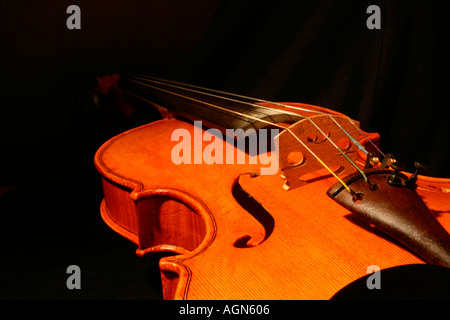 Corps de violon close up. Banque D'Images