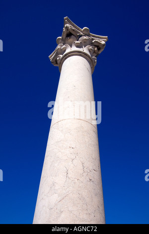 Dh Temple of Apollo ASKLEPEION KOS GRÈCE Temple d'Apollon pilier sur deuxième terrasse Banque D'Images