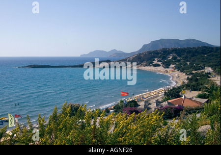 dh Paradise Beach KAMARI BAY GRÈCE KOS ISLAND Bubble Beach baie de sable Banque D'Images