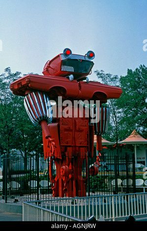 "Géant Chrysler Zookeeper' au Zoo Autofare la Foire mondiale de New York 1964-1965 Banque D'Images