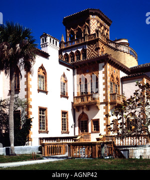 Ca d'Zan Mansion au John et Mable Ringling estate à Sarasota en Floride Banque D'Images