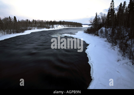 Otter Rapids sur la rivière Churchill, dans le Nord de la Saskatchewan Banque D'Images