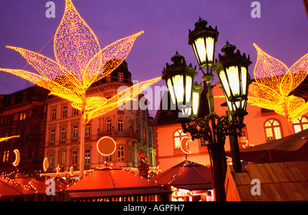 Foire de Noël / Wiesbaden / Weihnachtsmarkt / Sternschnuppenmarkt Banque D'Images