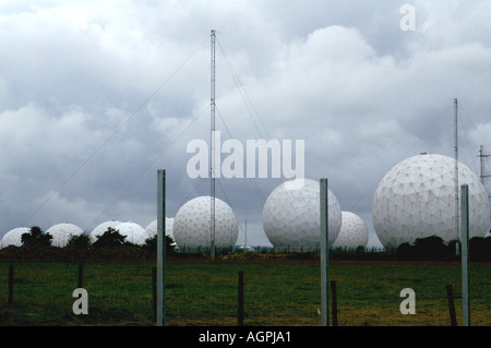 RAF Menwith Hill station d'écoute de l'USAF à Wharfedale North Yorkshire Pennines Angleterre Royaume-Uni Royaume-Uni Grande-Bretagne Banque D'Images