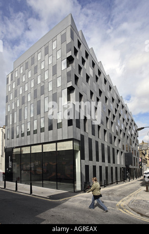 Une galerie d'art en Shoredtich, East London, buildt, par l'architecte David Adjaye. Banque D'Images