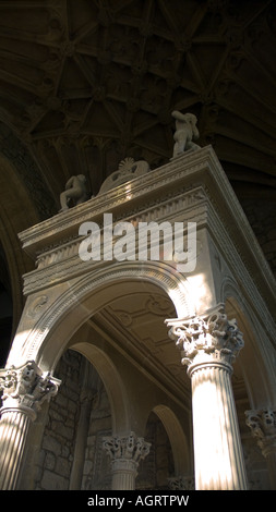 Leweston Memorial, Abbaye de Sherborne, Dorset, England, UK Banque D'Images