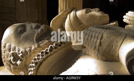 Leweston Memorial, Abbaye de Sherborne, Dorset, England, UK Banque D'Images