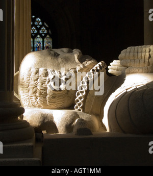 Leweston Memorial, Abbaye de Sherborne, Dorset, England, UK Banque D'Images