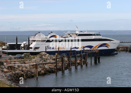 Le Terminal de Ferry Cape Jervis en Australie Banque D'Images