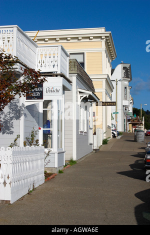 Le centre-ville de Mendocino en Californie Banque D'Images