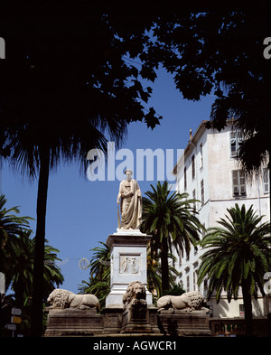 Statue de Napoléon / Ajaccio Banque D'Images