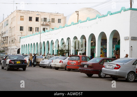 Tripoli (Libye). Nourriture, de poissons et de légumes du marché, Rashid Street Banque D'Images