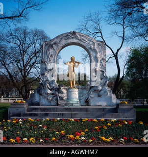 Johann Strauss memorial / Wien Banque D'Images