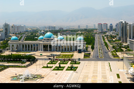 President palace. D'Achgabat. Le Turkménistan. Banque D'Images
