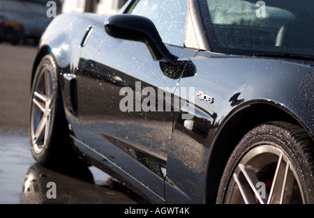 Chevrolet Corvette Z06 Noir Banque D'Images