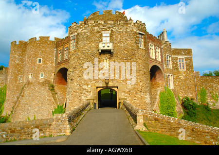 Gatehouse, château de Douvres, Dover, Kent, Angleterre, RU, FR. Banque D'Images