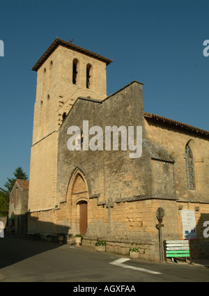 Église de Molieres Dordogne France Banque D'Images