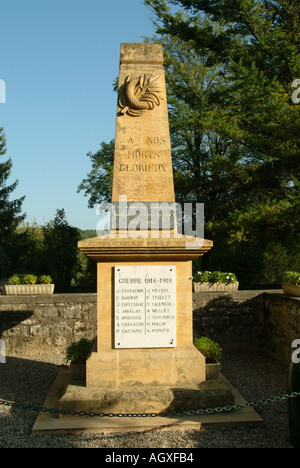 War Memorial Molieres Banque D'Images