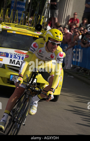 Iban Mayo Saunier Duval Tour de France étape de l'essai de temps Londres 2007 ont été testés positifs pour l'EPO TDF 2010 Banque D'Images