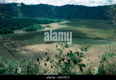 Cratère Ngurdoto Parc National d'Arusha en Tanzanie Banque D'Images