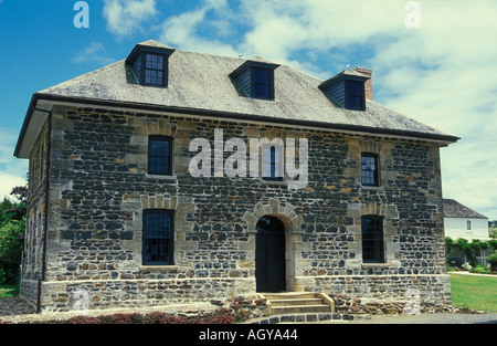 La Nouvelle-Zélande kerikeri stone store maison a été construite par l'Kerikeri mission station en 1832 et est un musée de Bay of Islands, Île du Nord Nouvelle-zélande Banque D'Images