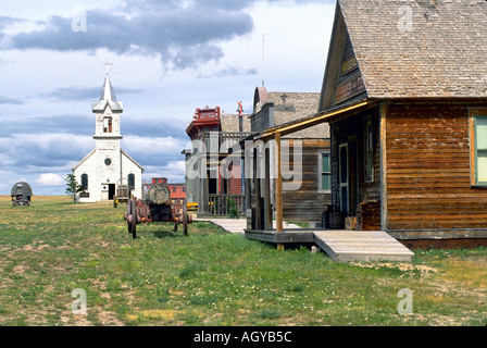 1880 s Ghost Town 40 miles à l'est de Badlands National Park Le Dakota du Sud Banque D'Images