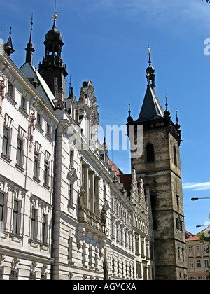 Nouvel hôtel de ville Novomestska Radnice de Nove Mesto Prague CZ Banque D'Images