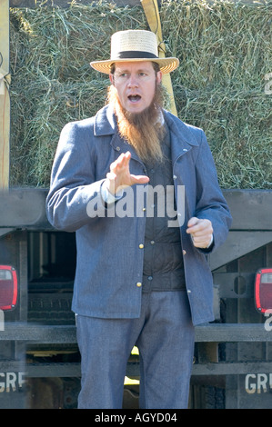 La vie Amish à Millersburg et Sugar Creek Holms Ohio Comté Banque D'Images