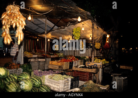 Stand de fruits et légumes à Beyrouth Liban Banque D'Images