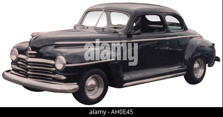 Image d'un coup de noir, deux portes 1948 Plymouth Special Banque D'Images
