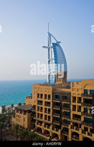 L'hôtel Burj Al Arab à Dubaï conçu par Tom Wright Banque D'Images