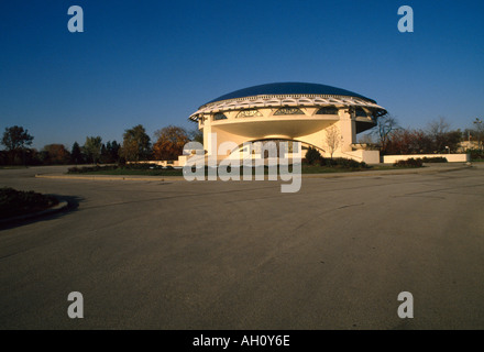 L'église grecque-orthodoxe de l'Annonciation, 92e Rue Nord et Ouest, Congrès Wauwatose, Milwaukee, 1956. Dans l'ensemble de l'extérieur. Banque D'Images