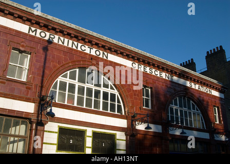 La station de métro Mornington Crescent London England Angleterre UK Banque D'Images