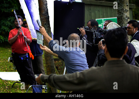 M. Bhatti sur Chutti -M. Bhatti en vacances -Tournage Bollywood dans Cumbria avec Anupam Kher & Bhairavi Goswami LE LAKE DISTRICT Banque D'Images