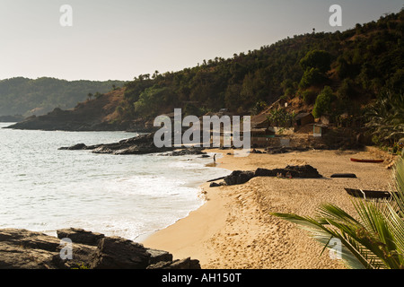 Paradise Beach au sud de l'Inde À Karnataka Gokarna Banque D'Images