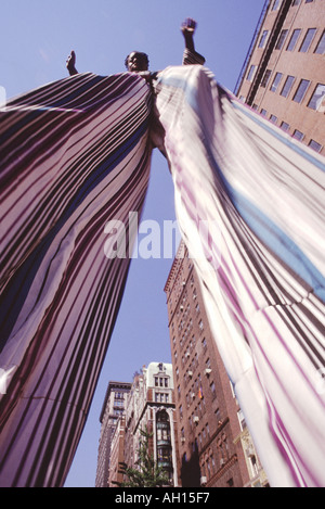 New York City Gay Pride Parade homme sur pilotis Banque D'Images