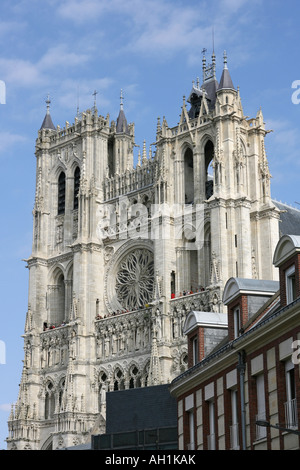 La Cathédrale d'Amiens, Picardie, France. Banque D'Images