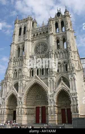 La Cathédrale d'Amiens, Picardie, France. Banque D'Images