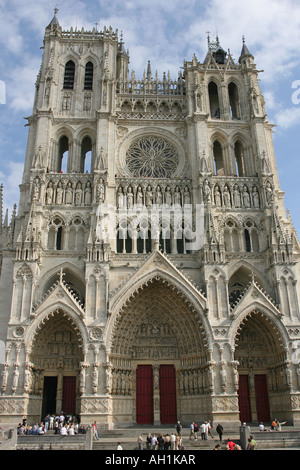 La Cathédrale d'Amiens, Picardie, France. Banque D'Images