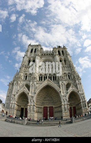 La Cathédrale d'Amiens, Picardie, France. Banque D'Images